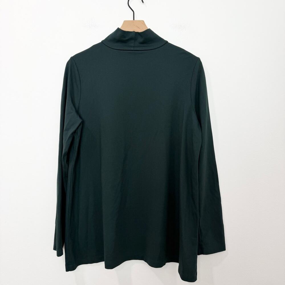 Bryn Walker Tunic Juniper Green Mock Neck Pieran Long Sleeve Medium - Picture 2 of 6